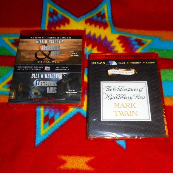 Bill O'Reilly Legends & Lies: The Real West & The Patriots + Mark Train *MP3-CDs - Picture 1 of 6